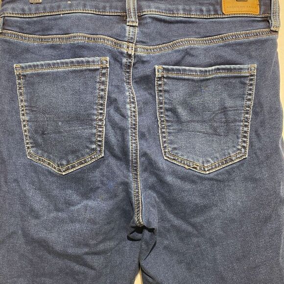 American Eagle Outfitters Women's Blue Next Level Stretch Skinny Jeans Size 10 - Picture 6 of 9